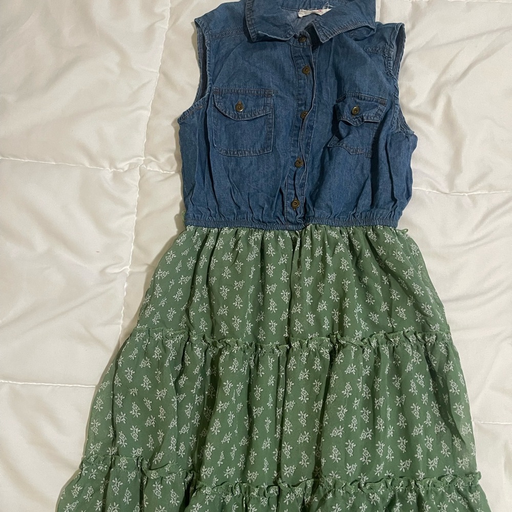 Beautees Blue Denim Top dress